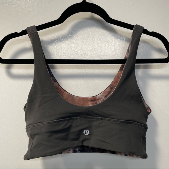 Lululemon Align Bra A/B- Diamond Dye Seashell Smokey Topaz/ Graphite Gray - Picture 4 of 6